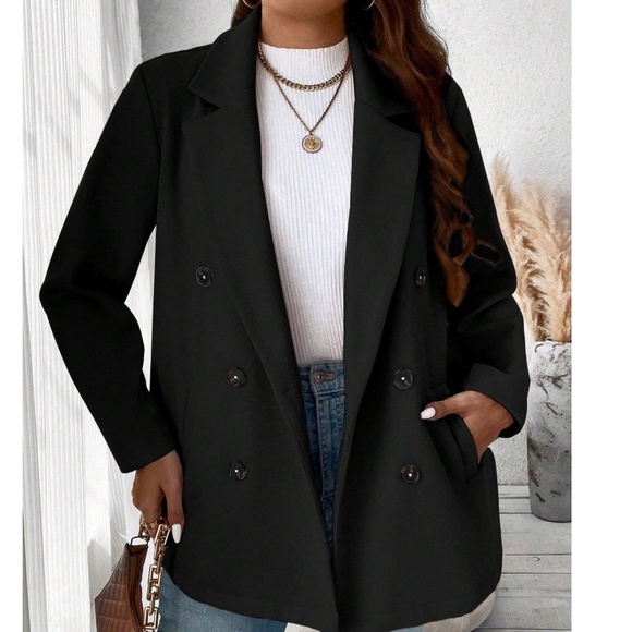 Classic Button up Winter Jacket Coat - Picture 7 of 10